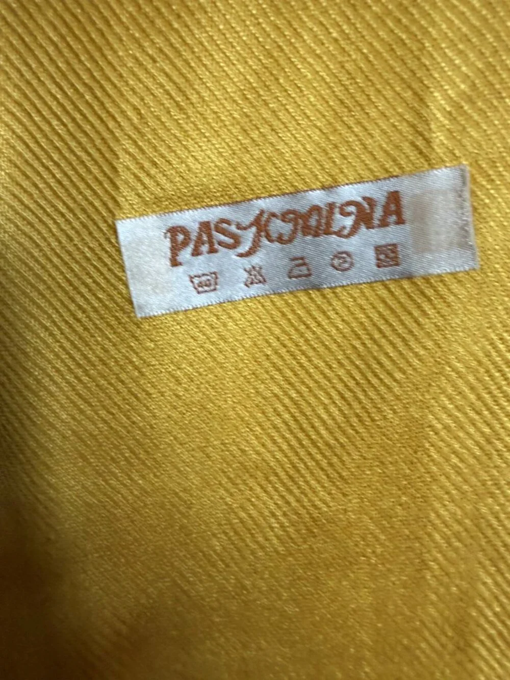 Mustard Golden Yellow Pashmina-Label Fringe Scarf Wrap